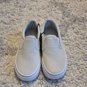 Wonder Nation Kids Slip-On Sneakers - Cream